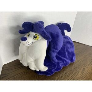 Disney Plush Vampirina Wolfie Dog 12 Inch Stuffed Purple White Disney Cartoon